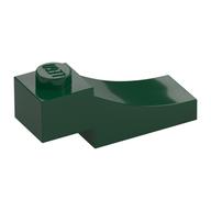Brick Curved, 3 x 1 with 1/3 Inverted Cutout (Dark Green)