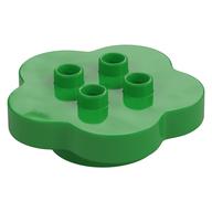 Duplo Flower 4 x 4 x 1 with 4 Top Studs (Bright Green)