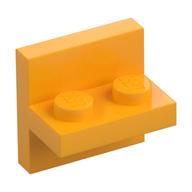 Bracket 2 x 2 with 1 x 2 Vertical Studs (Bright Light Orange)