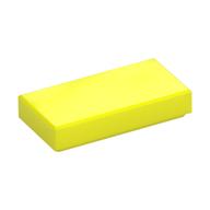 Tile 1 x 2 with Groove (Vibrant Yellow)
