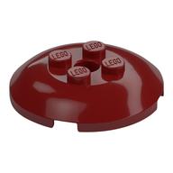 Dish 4 x 4 with 4 Studs (Dark Red)