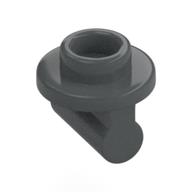 Plate Special Round 1 x 1 with Hollow Stud and Bar on Underside - Long Space (Dark Bluish Gray)