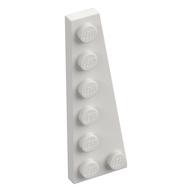 Wedge Plate 6 x 2 Right (White)