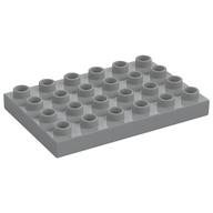 Duplo Plate 4 x 6 (Light Bluish Gray)