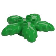 Duplo Plant Tree Leaves 6 x 6 x 1 with 4 Top Studs (Bright Green)