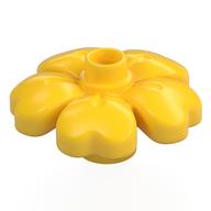 Duplo Plant, Flower with 1 Top Studs (Yellow)