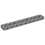 Technic Beam Frame 3 x 19 with 2 Center Cross Beams, 3 Openings Thick (Light Bluish Gray)