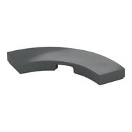 Tile 3 x 3 Curved, Macaroni (Dark Bluish Gray)