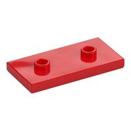 Plate Special 2 x 4 with Groove and Two Center Studs (Jumper) (Red)