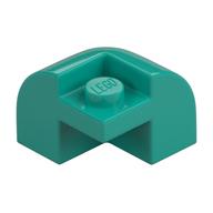Brick Round, Curved 2 x 2 x 1 1/3, Corner (Dark Turquoise)