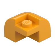 Brick Round, Curved 2 x 2 x 1 1/3, Corner (Bright Light Orange)