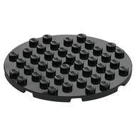 Plate Round 8 x 8 (Black)