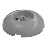 Brick Round 4 x 4 Dome Top with Round 2 x 2 Recessed, 4 Studs (Light Bluish Gray)