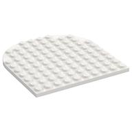 Plate 10 x 10 with Rounded End (White)