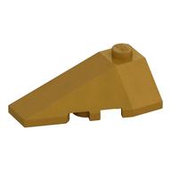 Brick Wedged, Sloped 4 x 2 Triple Left (Pearl Gold)