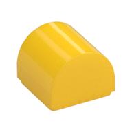 Brick Curved 1 x 1 x 2/3 Double Curved Top, No Studs (Yellow)