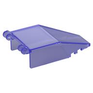 Windscreen 7 x 4 x 1 2/3 with Hinges, 7 Teeth (Trans-Purple)