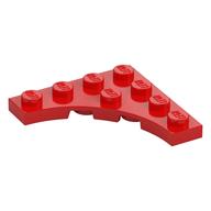 Plate Special 4 x 4 with 3 x 3 Quarter Round Cutout (Red)