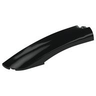 Brick Round, Curved 10 x 2 x 2 with Rounded End Left (Black)