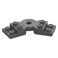 Plate Angled 2 x 2 with Step and Hole in Center (Dark Bluish Gray)