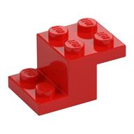Bracket 3 x 2 x 1 1/3 with Bottom Stud Holder (Red)