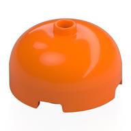 Brick Round 3 x 3 Dome with Center Stud (Orange)