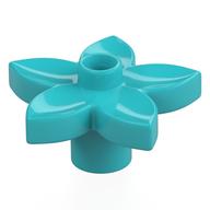Duplo Plant, Flower with 1 Top Stud (Medium Azure)