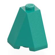 Brick Wedged, Sloped 65° 2 x 2 x 2 Corner (Dark Turquoise)