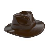 Hat Wide Brim, Outback Style with Wide Belt, Buckle (Fedora) (Dark Brown)