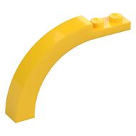 Brick Arch 1 x 6 x 3 1/3 Curved Top (Yellow)