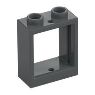 Window 1 x 2 x 2 Flat Front (Dark Bluish Gray)