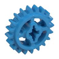 Technic Gear 20 Tooth with Axle Hole [+ Opening] (Dark Azure)