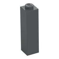 Brick 1 x 1 x 3 (Dark Bluish Gray)