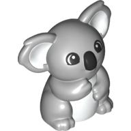 Duplo Animal Koala Print (Light Bluish Gray)