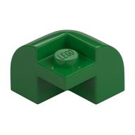 Brick Round, Curved 2 x 2 x 1 1/3, Corner (Green)