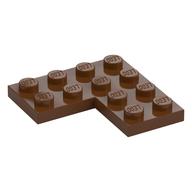 Plate 4 x 4 Corner (Reddish Brown)