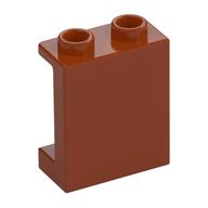 Panel 1 x 2 x 2 [Side Supports / Hollow Studs] (Dark Orange)
