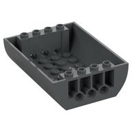 Brick Curved Inverted 8 x 6 x 2 Double (Dark Bluish Gray)