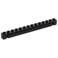 Brick Special 1 x 14 Grooved (Black)