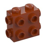 Brick Special 1 x 2 x 1 2/3 with 8 Studs on 3 Sides (Dark Orange)