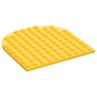 Plate 10 x 10 with Rounded End (Yellow)