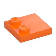 Plate Special 2 x 2 with Only 2 studs (Orange)