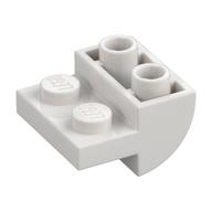 Brick Curved Inverted 2 x 2 with 1 x 2 Cutouts (White)