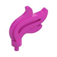 Flame / Headwear Accessory Plume / Feather, Triple Point (Dark Pink)