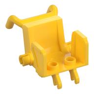 Equipment Medical Wheelchair with Pins for Wheels [Minifig] (Yellow)
