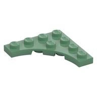 Plate Special 4 x 4 with 3 x 3 Quarter Round Cutout (Sand Green)