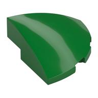 Brick Round Corner, Curved 3 x 3 x 1 Quarter Circle (Green)