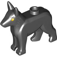 Animal, Dog, Alsatian / German Shepherd Yellow Eyes Print (Black)