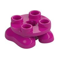 Feet, 2 x 2 x 2/3 with 4 Studs on Top (Magenta)