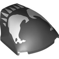 Large Figure Face 4 x 5 x 1 2/3 with Venom Face Print (Black)